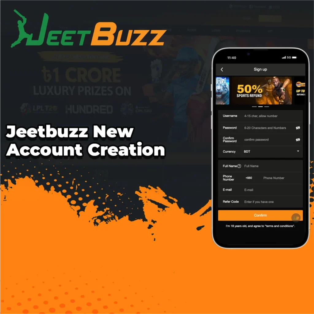 New account creation